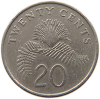 SINGAPORE 20 CENTS 1988  #s037 0291 - Singapur