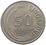 SINGAPORE 50 CENTS 1967  #s065 0099 - Singapour
