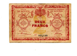 2 Francs Chambre De Commerce Rouen - Bons & Nécessité