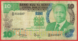 Kenya - Billet De 10 Shillings - Daniel Toroitich Arap Moi - 1er Janvier 1981 - P20a - Kenya