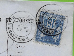 1879 PARTIE  BORDEREAU CIE DES CHEMINS DE FER DE L OUEST PARIS > Boniface Frères Sotteville Les Rouen Seine Maritime - 1877-1920: Semi-Moderne
