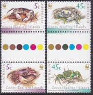 Cocos Keeling Islands 2000 Crabs Sc 333-34 Mint Never Hinged - Cocos (Keeling) Islands