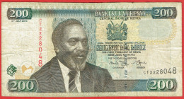 Kenya - Billet De 200 Shillings - Mzee Jomo Kenyatta - 16 Juillet 2010 - P49e - Kenya