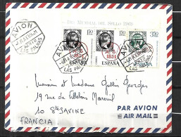 ESPAGNE Lettre Par Avion Du 06 05  1969 De LAS PALMAS Pour STE - SAVINE ( France ) - Otros & Sin Clasificación