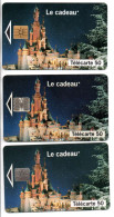 Euro Disney- 3 Télécartes France 1993 Phonecard (salon 383) - 1993