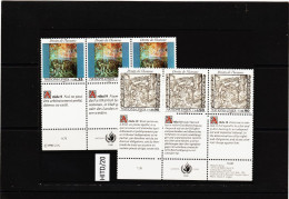 HITD/20 VEREINTE NATIONEN UNO GENF 1990  Michl 192/93  2 SECHSERBLÖCKE Mit ZIERFELDER ** - Unused Stamps