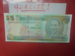 BARBADOS 5$ 2012 Peu Circuler Presque Neuf (B.31) - Barbados