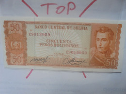 BOLIVIE 50 BOLIVIANOS 1962 Neuf (B.31) - Bolivia