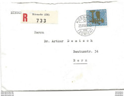 236 - 22 - Enveloppe Recommandée Envoyée De Küsnacht 1960 - Timbre Pro Patria - Brieven En Documenten