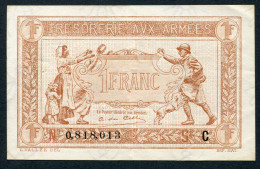 1 Franc Trésorerie Aux Armées 1917, Lettre C, N° 818013 - 1917-1919 Tesoreria Delle Armate