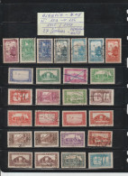 ALGÉRIE - Ex. Colonie -- Entre Les N° 101 Et N° 126 De 1936/37 - 27 Timbres Divers . Neuf *  &  Oblitérés - 2 Scan - Andere & Zonder Classificatie