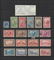 ALGÉRIE - Ex. Colonie -- Entre Les N° 127 Et N° 144 De 1937/38 - 18 Timbres Divers . Neuf *  &  Oblitérés - 2 Scan - Andere & Zonder Classificatie