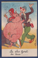 CPA Cochon Pig Caricature Satirique Non Circulé Position Humaine - Cochons