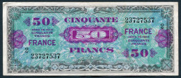 50 Francs FRANCE, 1945, Série 2, N° 23727537 - 1945 Verso Francés