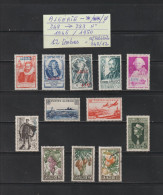 ALGÉRIE - Ex. Colonie -- Entre Les N° 248 Et N° 283 De 1946/1950 - 12 Timbres Divers . Neuf * & ** & Oblitérés - 2 Scan - Autres & Non Classés