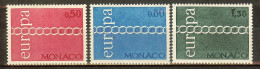 MONACO N°863/865* (Europa 1971) - COTE 16.00 € - 1971