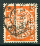 DANZIG 1924 Official Overprint On Arms 5 Pf. Used.  Michel Dienst 41 - Service