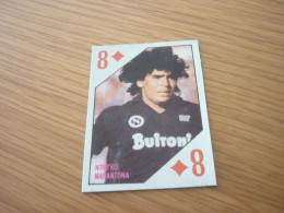 Diego Maradona Napoli Italian Argentine Football Soccer Vintage Old Greek '80s Game Trading Card - Trading Cards
