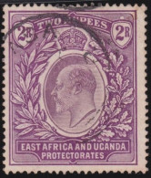 East Africa And Uganda Protectorates   .    SG  10   .   (2 Scans)    .    O      .   Cancelled - Protettorati De Africa Orientale E Uganda