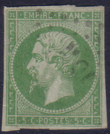 *RARE* 5c Napoléon Des Colonies Générales Oblitéré MQE (Dallay N° 8 , Cote +575€) - Napoleone III