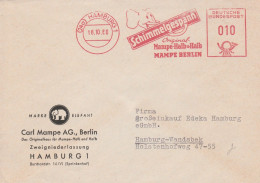 Motive Verkehr & Transport LKW Brief Mit Freistempel Hamburg 1960 S. Krim Hanomag Diesel LKW - Camion