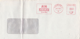 Motive Getränke Biere Brief Mit Freistempel Hamburg 1982 Astra Unser Bier - Cervezas