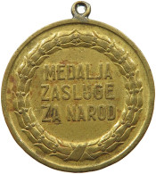 POLAND MEDAL  MEDALJA ZASLUGE ZA NAROD #sm02 0119 - Pologne