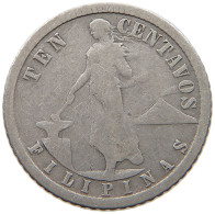 PHILIPPINES 10 CENTAVOS 1907  #a034 0119 - Philippines