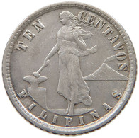 PHILIPPINES 10 CENTAVOS 1918  #a034 0111 - Filippine