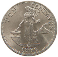 PHILIPPINES 10 CENTAVOS 1964  #a034 0915 - Philippines