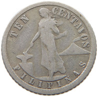 PHILIPPINES 10 CENTAVOS 1918  #a034 0095 - Philippinen