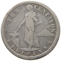 PHILIPPINES 10 CENTAVOS 1917  #a034 0109 - Philippines