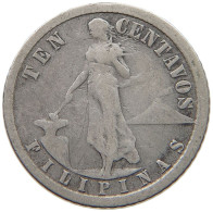 PHILIPPINES 10 CENTAVOS 1917  #a034 0121 - Philippinen