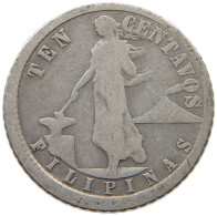 PHILIPPINES 10 CENTAVOS 1919  #a034 0103 - Philippines