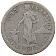 PHILIPPINES 10 CENTAVOS 1917  #a034 0107 - Philippinen