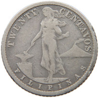 PHILIPPINES 20 CENTAVOS 1916  #a033 0537 - Philippines