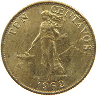 PHILIPPINES 10 CENTAVOS 1962  #a021 0369 - Philippines