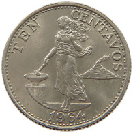 PHILIPPINES 10 CENTAVOS 1964  #a018 0669 - Filippijnen