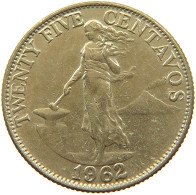 PHILIPPINES 25 CENTAVOS 1962  #a019 0703 - Filippijnen