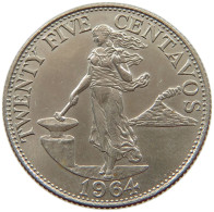 PHILIPPINES 25 CENTAVOS 1964  #a017 0097 - Philippines