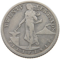 PHILIPPINES 20 CENTAVOS 1918  #a033 0539 - Filippijnen