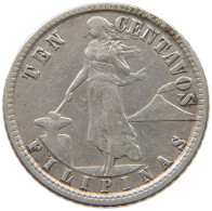 PHILIPPINES 10 CENTAVOS 1921  #a034 0087 - Philippinen