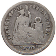 PERU DINERO 1866  #t098 0199 - Pérou