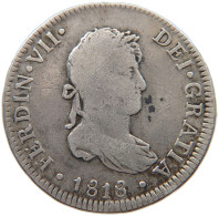 PERU 2 REALES 1818 LIMA Ferdinand VII (1808-1833) #t090 0101 - Pérou