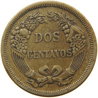 PERU 2 CENTAVOS 1863  #a036 0827 - Perú