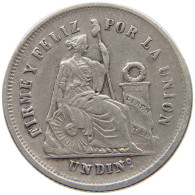 PERU DINERO 1875  #a004 0183 - Perú