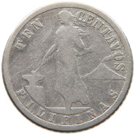 PHILIPPINES US 10 CENTAVOS 1908  #s057 0457 - Philippinen