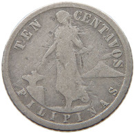 PHILIPPINES US 10 CENTAVOS 1917 S  #a034 0099 - Philippines