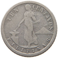 PHILIPPINES US 10 CENTAVOS 1917 S  #a034 0085 - Philippines