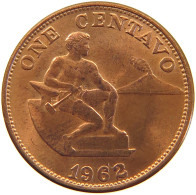 PHILIPPINES CENTAVO 1962  #t136 0125 - Filippijnen